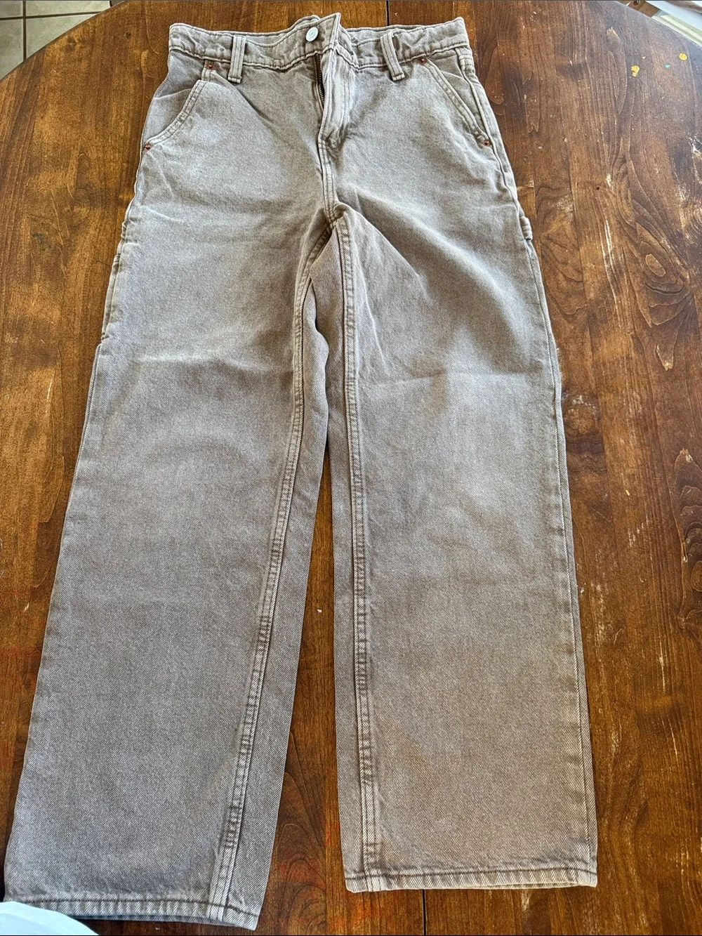 Old Navy Kids Straight-Leg baggy Jeans in Light Brown Wash